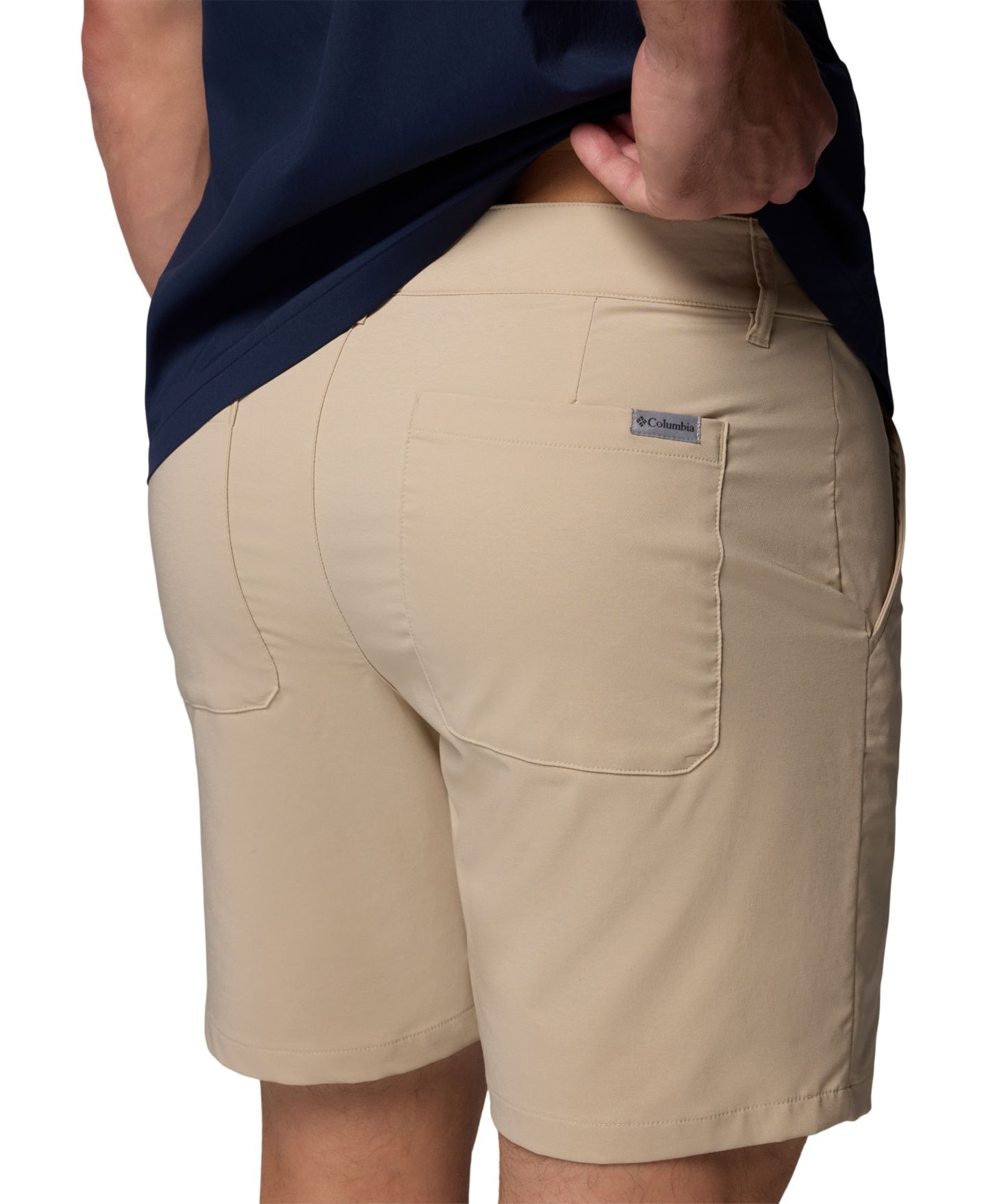 Мужские шорты Columbia Sage Peak Regular-Fit Chino, цвет: Серо-бежевый — фото 4