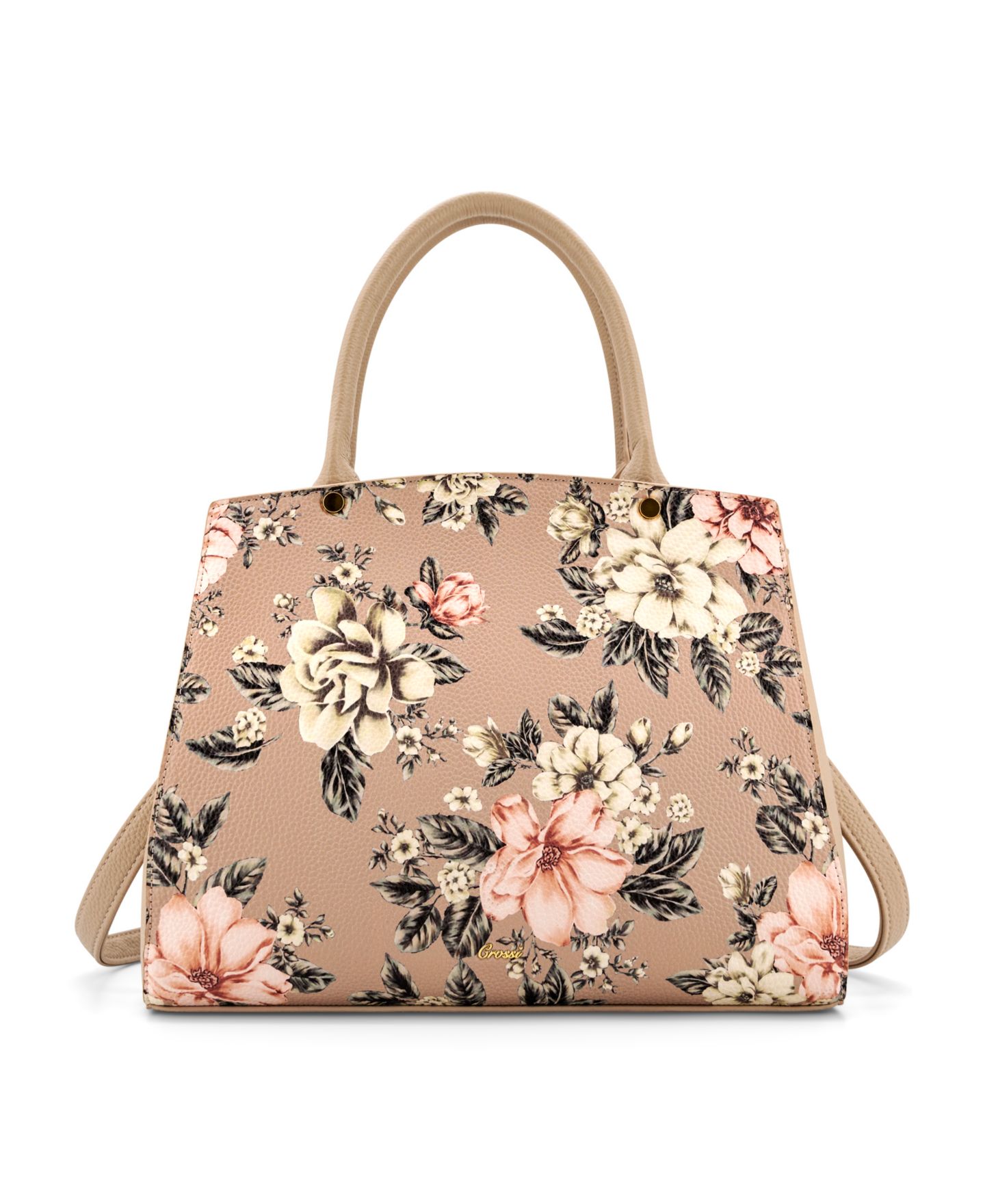 Женская сумка LIKE DREAMS Rosalie Bow Top Handle Medium Satchel Handbag, цвет: Бежевый — фото 2