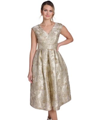 Petite Extended Sleeve V-Neck Dress