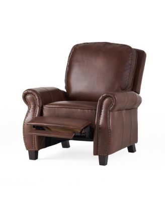 Streamdale Neville PU Recliner: Contemporary, Upholstered Comfort with Rubber Wood Legs