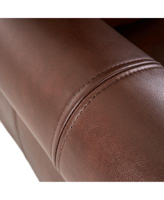 Streamdale Neville PU Recliner: Contemporary, Upholstered Comfort with Rubber Wood Legs