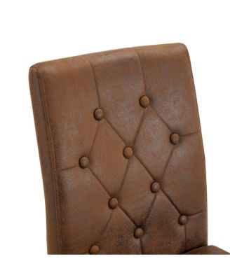 Walnut Dining Chair with Ergonomic Buckle Backrest