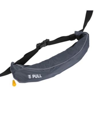 Manual Inflatable Belt Pack PFD for Adults, 105N Buoyancy, Adjustable Waist