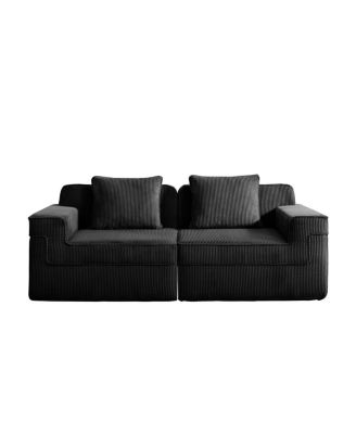 Cloud Boneless Sofa: Plush Corduroy, Unmatched Comfort, Easy Setup