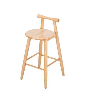 Grove Indoor Rubberwood Barstool, Natural Finished, Set of 2