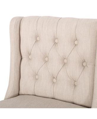 Streamdale Modern Minimalist Metal Bar Stool, Beige, 30" Height, Fabric Seat