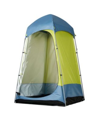 1-Room Camping Shower Tent Privacy Shelter with Stakes and Carry Bag