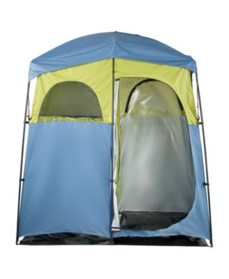 2-Room Camping Shower Tent with Shower Bag and Carry Bag