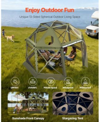 13 x 13 Ft Pop-Up Spherical Gazebo Screen Tent for 10-12 People