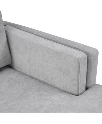  Modern Chaise Lounge Sofa Bed 53.5" Upholstered Sofa Couch