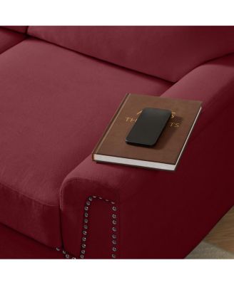  82" Modern Snowfleece 3-Seater Sofa