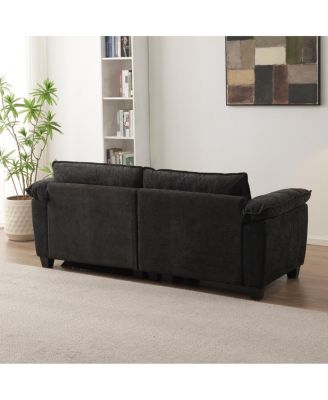 Streamdale Living Room Furniture Big Loveseat Luxury Couch with Ottoman