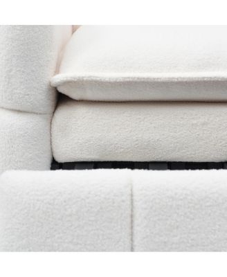 Sleeper Sofa, Sofa Bed - 3-in-1 Pull Out Couch Bed with Teddy Chaise