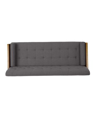 Aidan Mid Century Modern Tufted Fabric Sofa