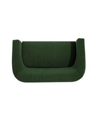 Streamdale Luxurious Velvet Loveseat with Gold Accents and Legs