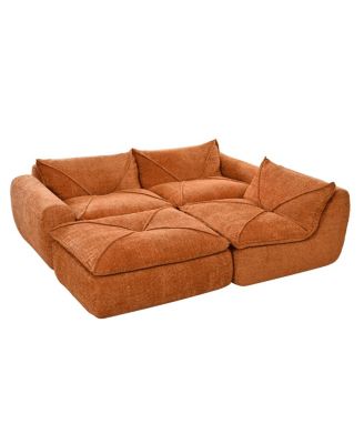 Legless Sofa with High Density Foam, No Assembly Required, Free Combination