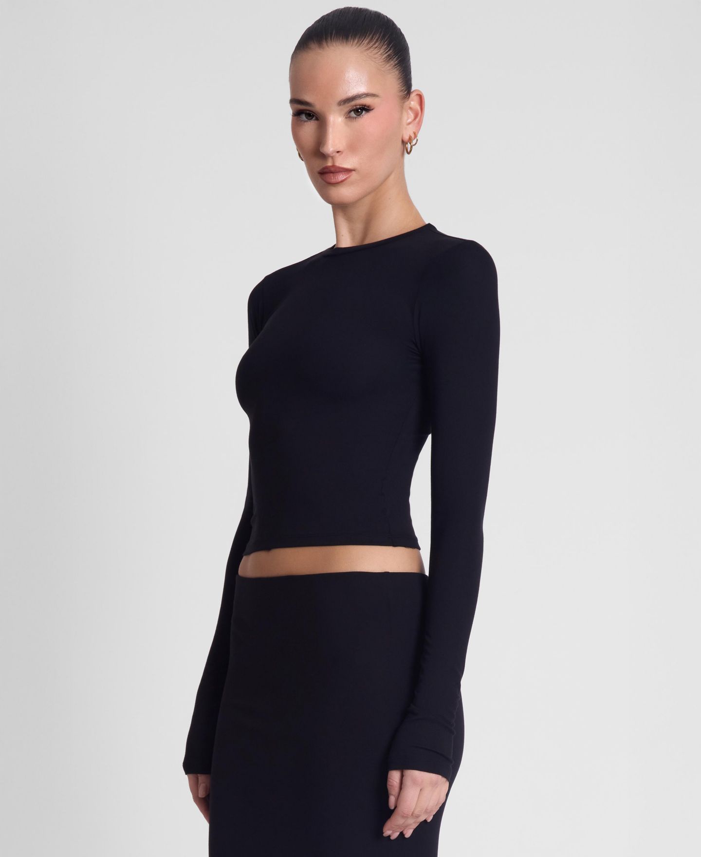 Женский топ LEAU Everyday Jersey Long Sleeve, цвет: Чёрный — фото 3