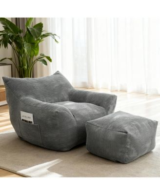 Oversized Comfy Bean Bag Chair for Adults - Lazy Sofa for Bedroom & Dorm