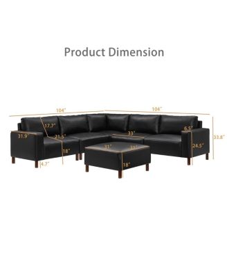 Streamdale Modern Luxury Sectional Sofa