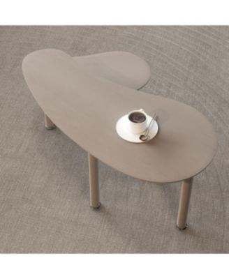 Rotatable Coffee Table with Spacious Storage