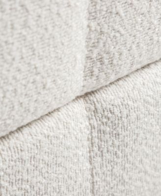 Soren 18" Wood Boucle Storage Ottoman