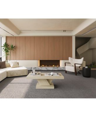 Streamdale 47" Modern Cross Leg Coffee Table with Storage