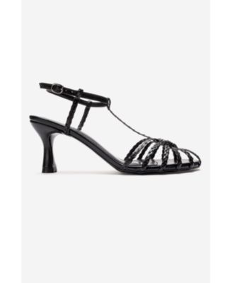 Womens Gerald Woven Strap Stiletto Pump