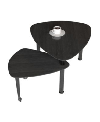 360 Rotatable Coffee Table for Living Room, Solid Wood Legs, Modern Apartment Furniture