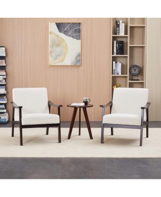 Modern armchair with high back