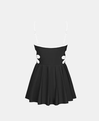 Women's V-Neck Adjustable Strap Swimwear dress