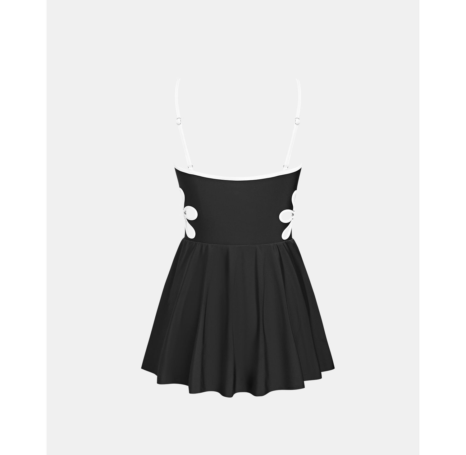 Women's V-Neck Adjustable Strap Swim Skirt