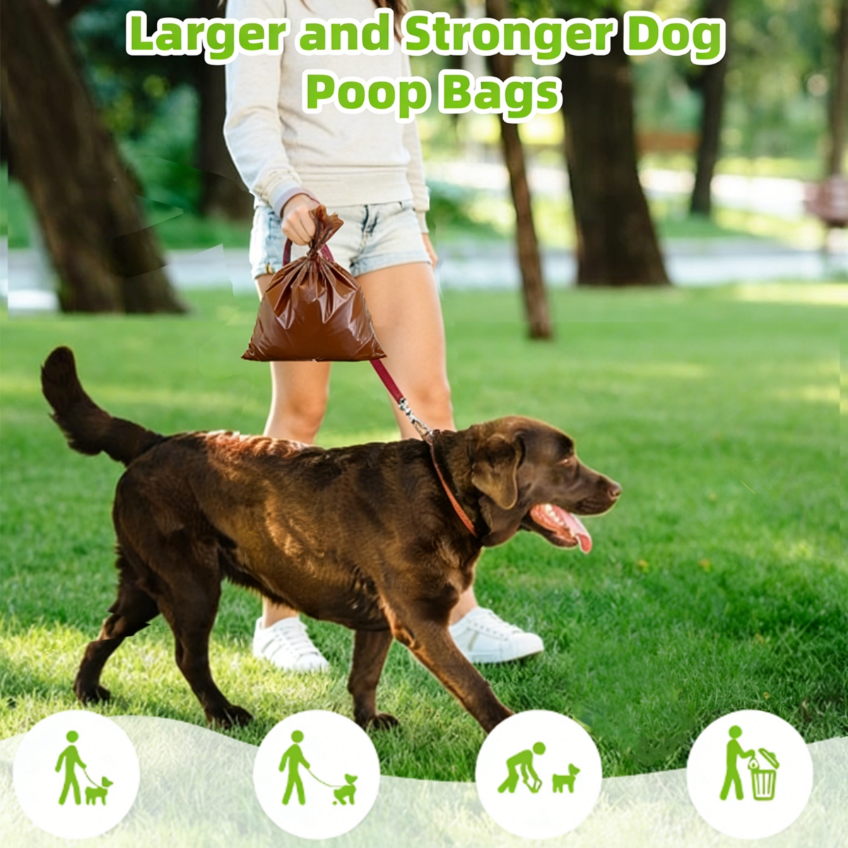 Covfresh Odor Sealing Dog Poop Bags Bags | Better for Pet Waste | Large Disposable Poop Bags