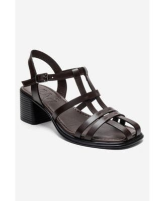 Women's Cielos Leather Block Heel Sandal