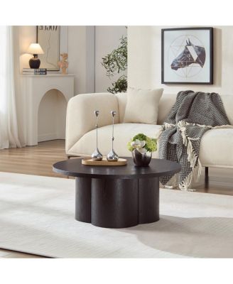 Round Modern Coffee/Accent Table for Living Room/Office/Bedroom