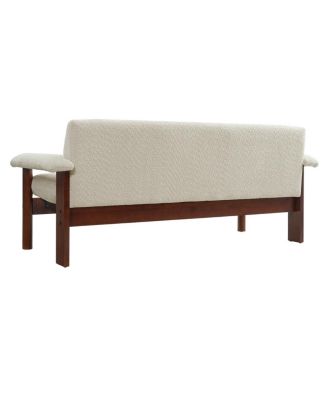 Modern Loveseat Sofa 2 Seater Couch with Armrest Pillows