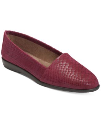 aerosoles snakeskin flats