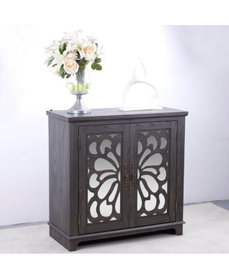 Elegant sideboard with 2 mirrored doors and storage