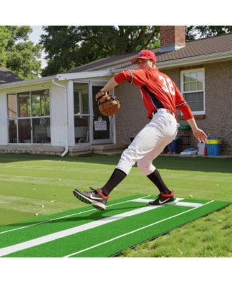 10 x 3 Ft Softball Pitching Mat with Non-Slip Backing