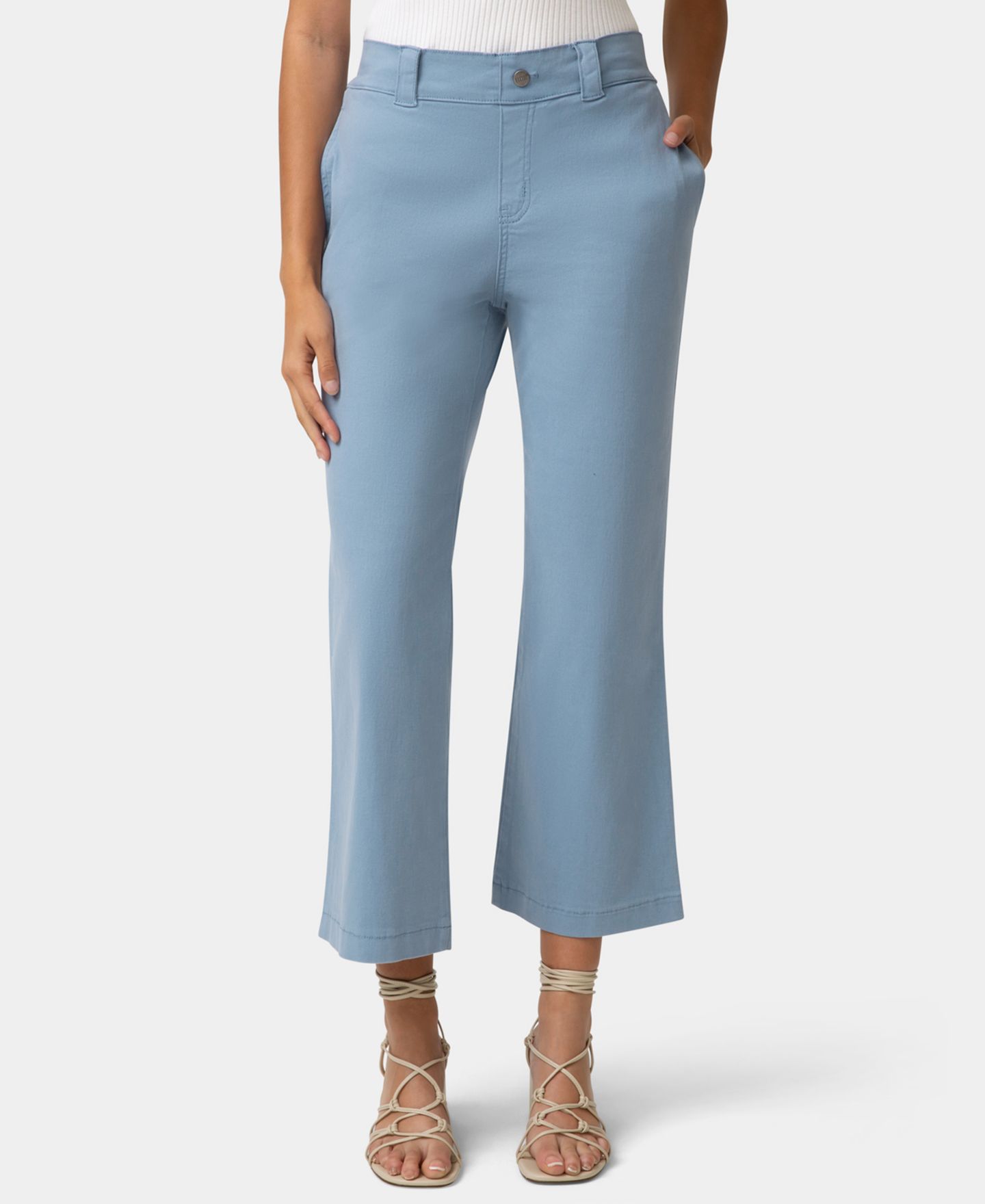 Женские брюки Hue Ultra Stretch Chino Kick Flare Pant, цвет: Синий — фото 3