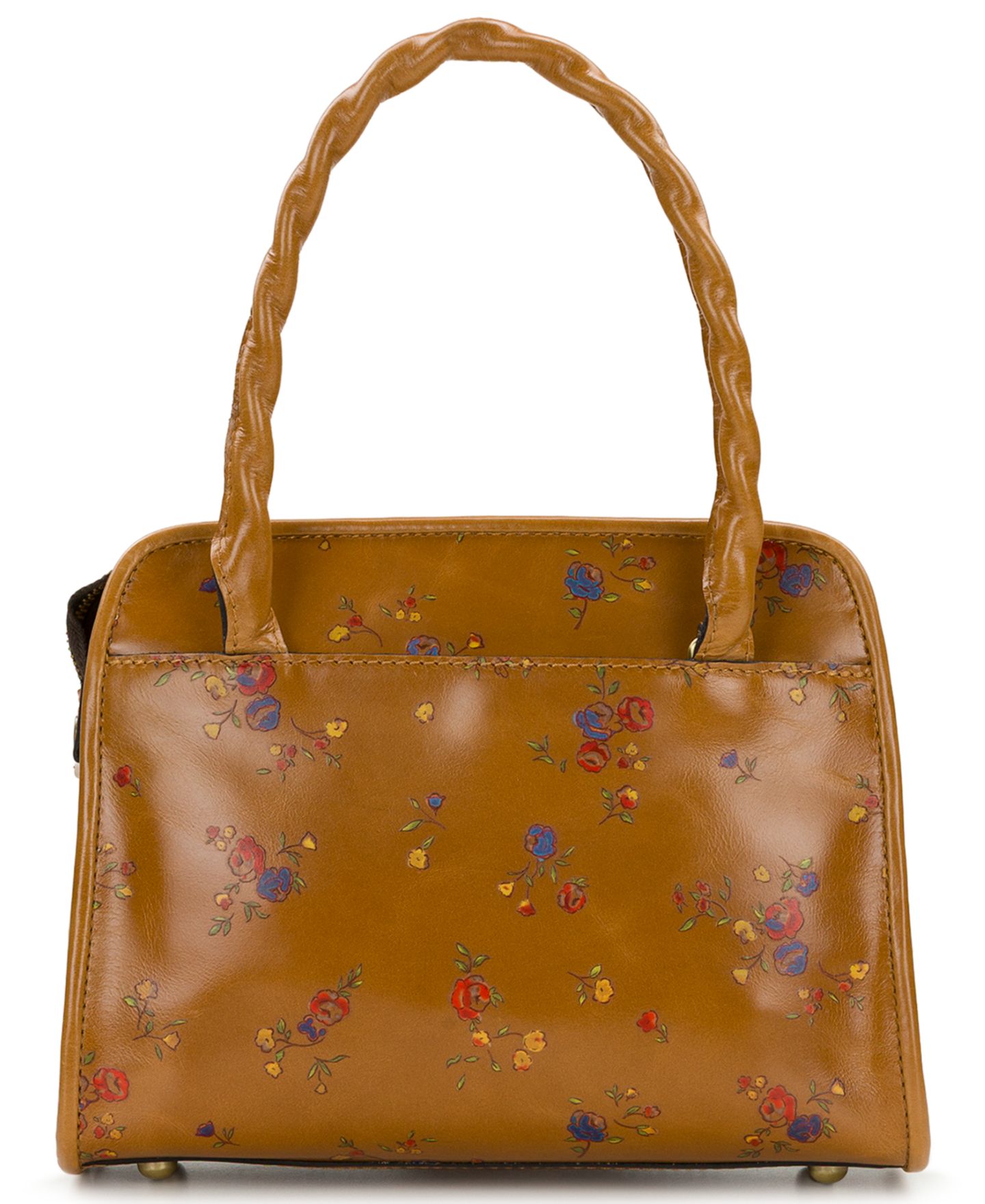 Женская сумка Patricia Nash Paris Small Leather Satchel, цвет: Рыжевато-коричневый — фото 3