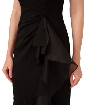 Women's Organza Crepe High-Low Gown