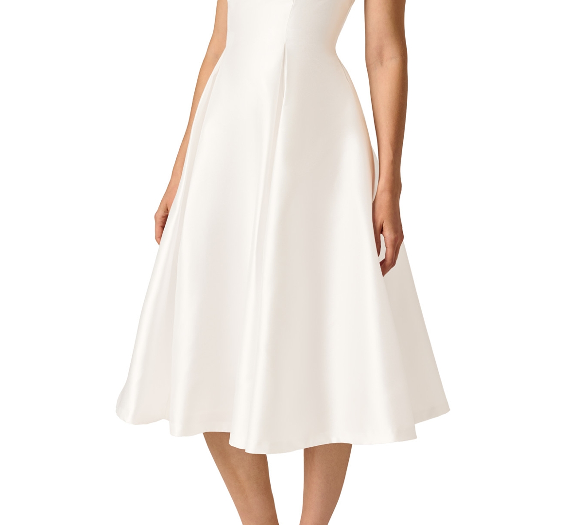Adrianna Papell Boat-Neck A-Line Dress