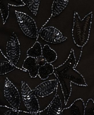 Adrianna Papel Women's Floral-Beaded Gown