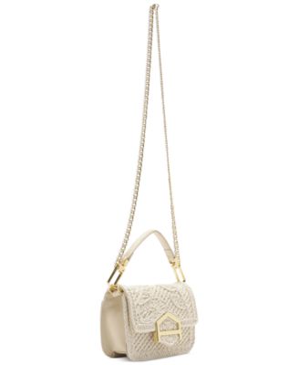 Lucy Mini Embroidery Snap Button Crossbody Bag
