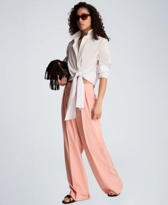 Women's Fly-Front Double Pleated Pants