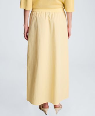Women's Side-Slits Pull-On Maxi Skirt