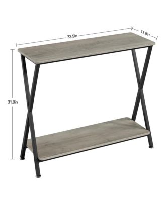 41.3" Narrow Industrial Console Table