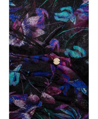 Women's Salvia Draped Floral Maxi Skirt