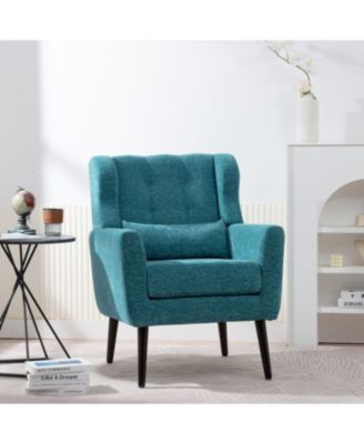 Ergonomic Velvet Chair w/ Waist Support