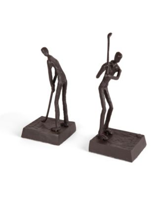 Golfers Iron Bookend Set – Golf Home and Office Decor